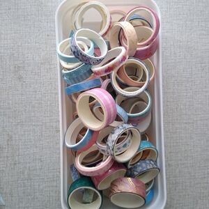 Pack of 75+ washi tapes in Blue and Pink Styles